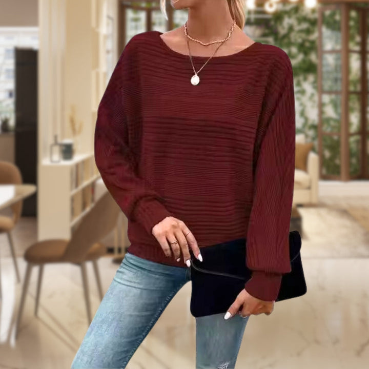 Trendy damepullover med moderne struktur - Emma