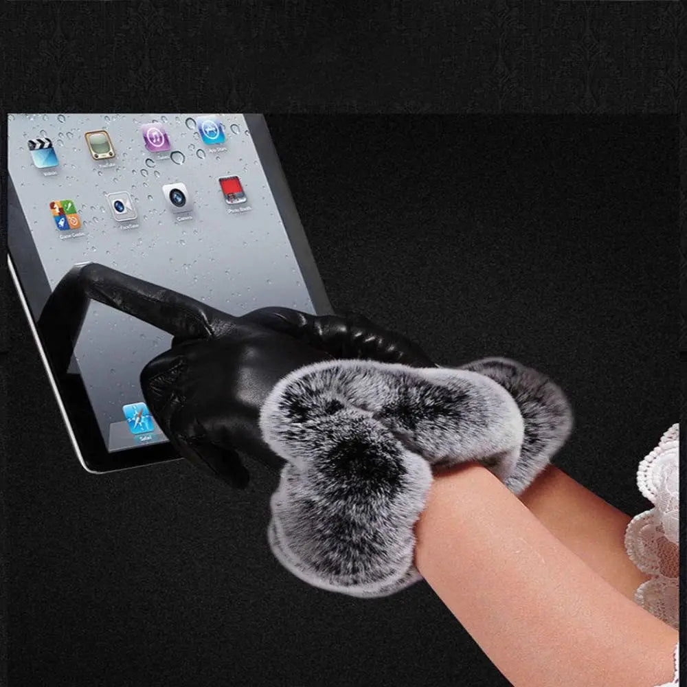 Trendy PU-læderhandsker - SilkGlide