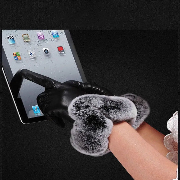Trendy PU-læderhandsker - SilkGlide