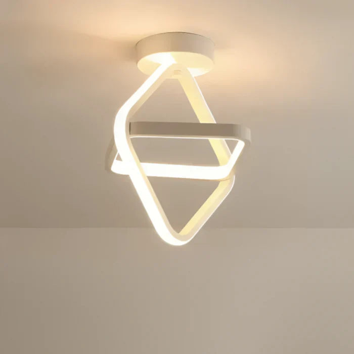 Moderne LED-loftlampe med dobbelt ringdesign - Twilight Rings