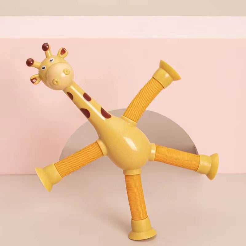Fleksibelt giraf-legetøj med sugekop - StretchyGiraffe