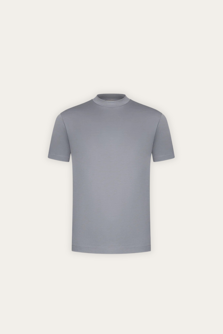 Stilfuld herre-T-shirt i merceriseret bomuld – Dario
