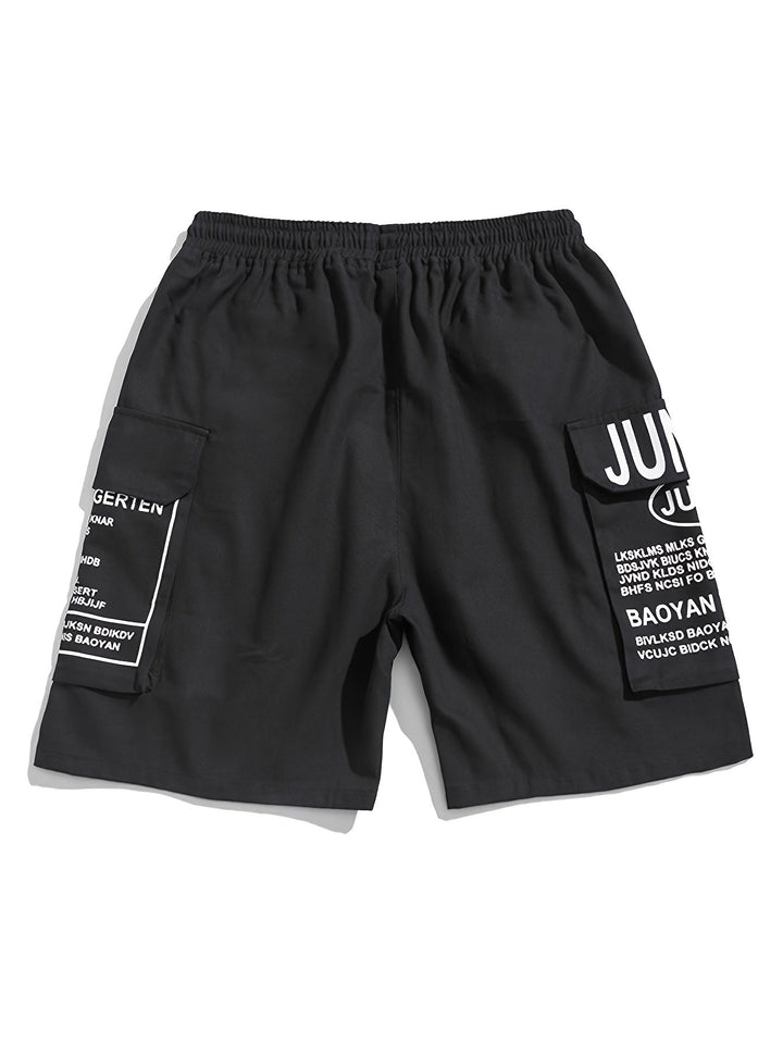 Sommershorts til herrer med bogstavprint og streetstyle-look - Milan