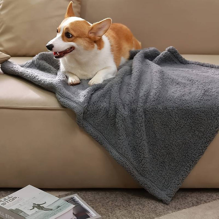 Blødt hvalpetæppe - SnuggleFur Fleece