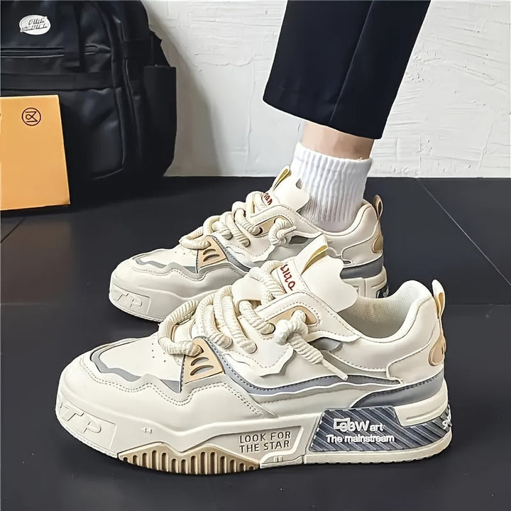 Chunky herre streetwear-sneaker med profileret sål og komfortpolstring – Kairo