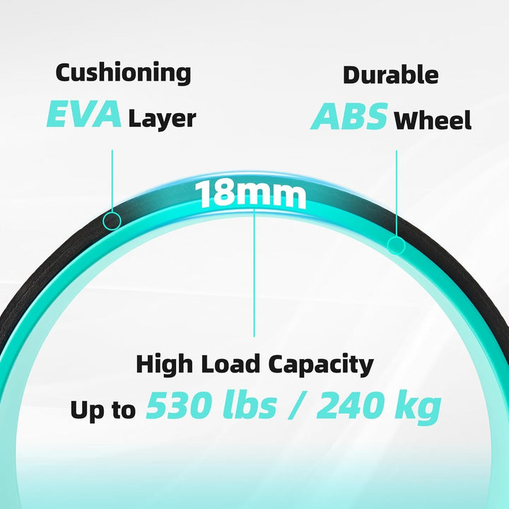 Back Roller Wheel Sæt af 4 med Yoga Blocks – Artheva