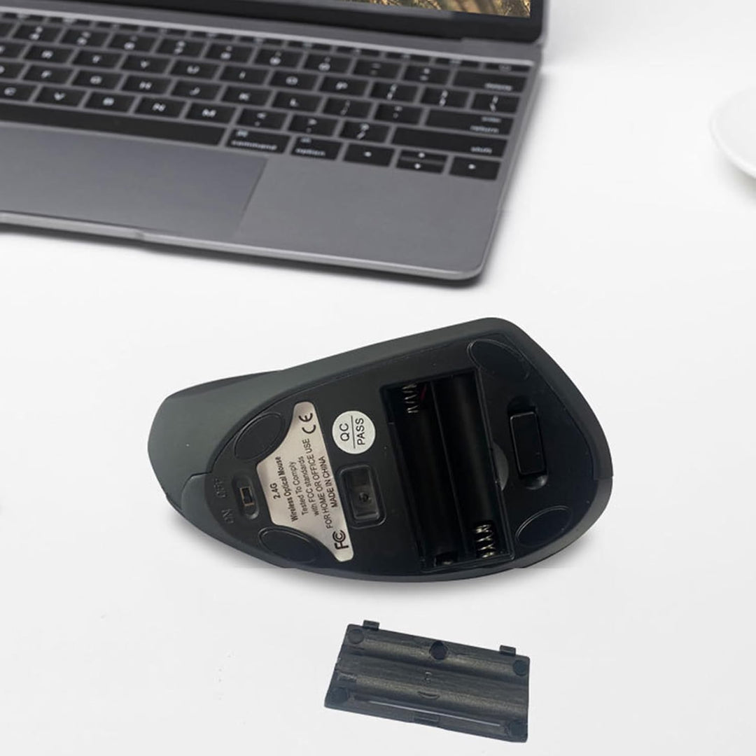 Genopladelig Ergonomisk Vertikal Trådløs Mus – Elvion