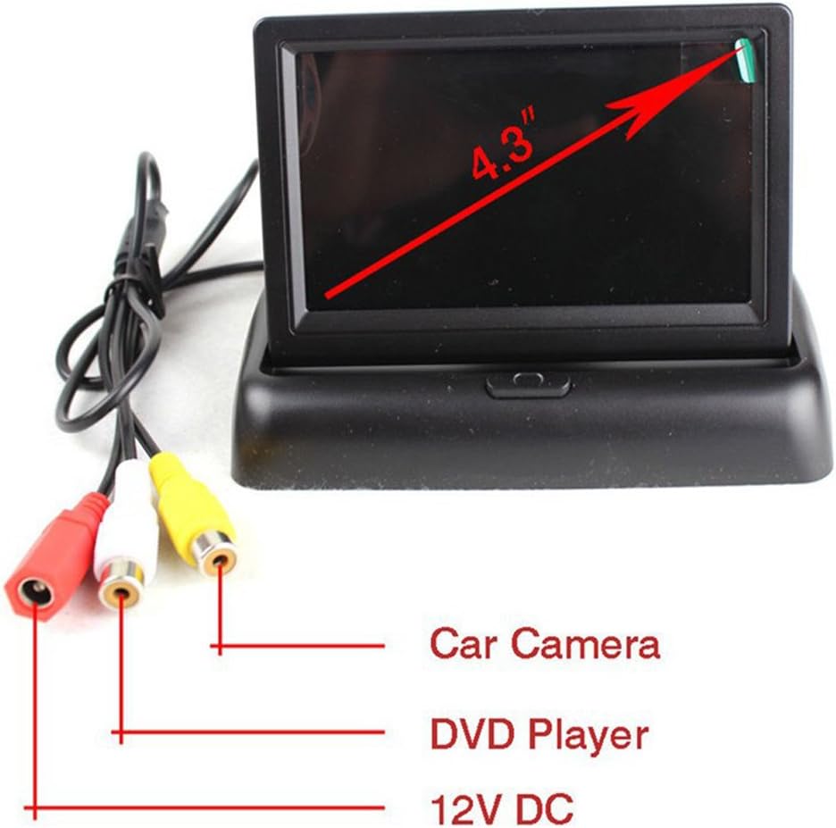 Trådløs bilbagkamera med 4,3" (10,9 cm) LCD-monitor – ParkSafe