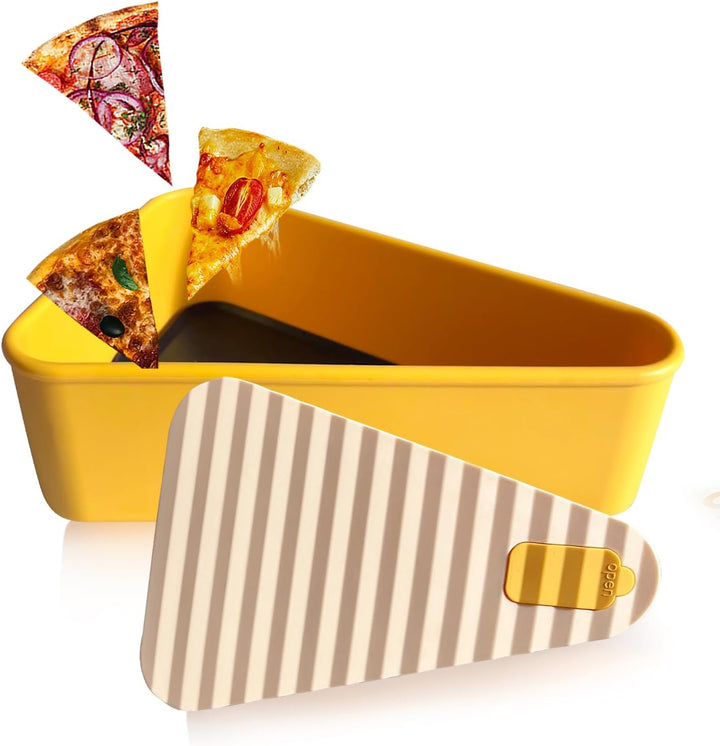 Genanvendelig pizzaopbevaringsbeholder med 2 skuffer – SliceSafe (1+1 GRATIS)