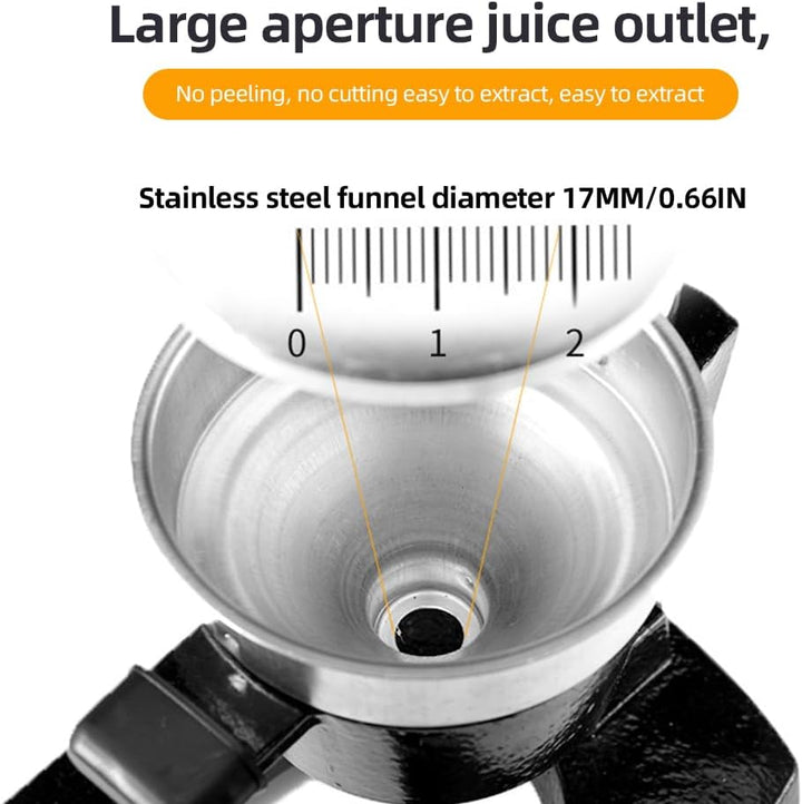 Støbejerns håndpresser juicer med 99% ekstraktion og rustfrit stål – Orvado
