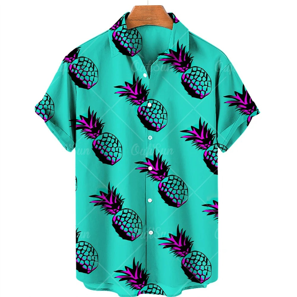 Tropisk Hawaii-skjorte med korte ærmer – Mateo
