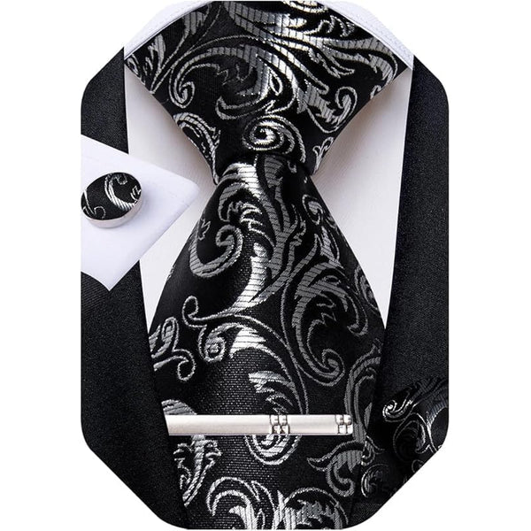 Men's Paisley Formal Tie Set - Refined Wedding & Event Accessories 3