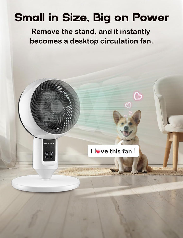 Justerbar søjleventilator med 3D oscillation – Aerion