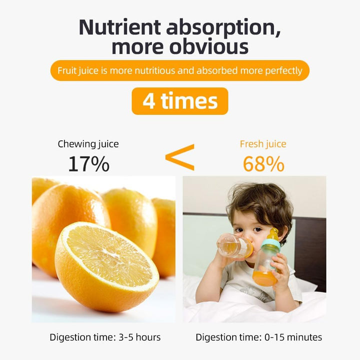 Støbejerns håndpresser juicer med 99% ekstraktion og rustfrit stål – Orvado