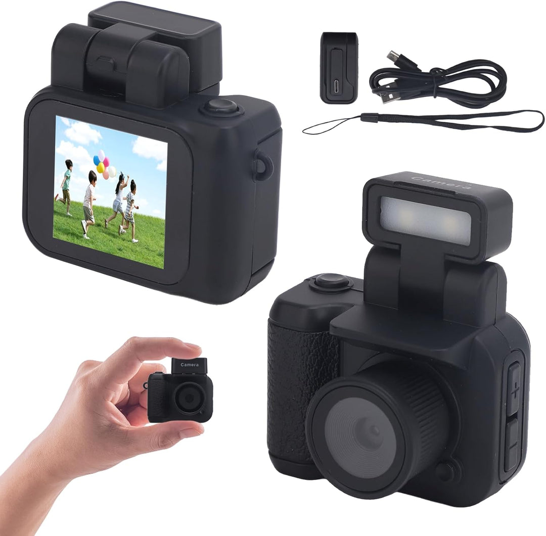 Mini nøglering digital kamera med 1080P video og retro design – Rivoma