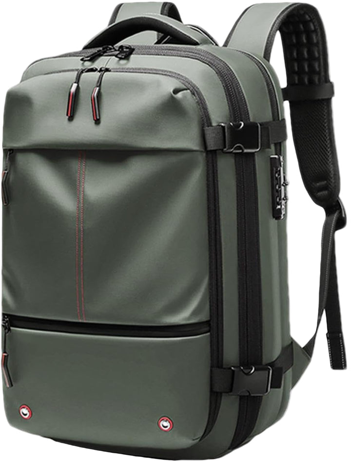 Air Vacuum Backpack – Udvidelig 60L Vandtæt Rejsemul med Laptop Compartment – Trivora