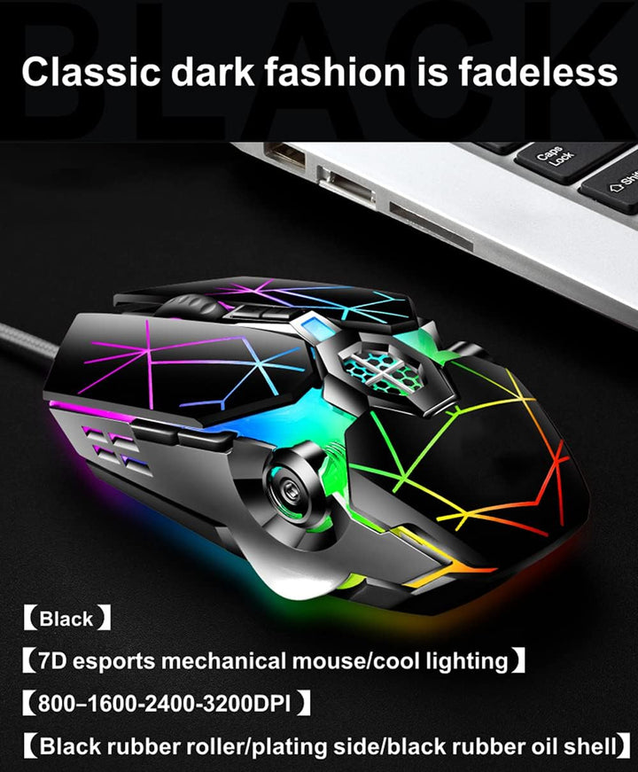87-tastet mekanisk gaming tastatur RGB baggrundsbelyst blå kontakt