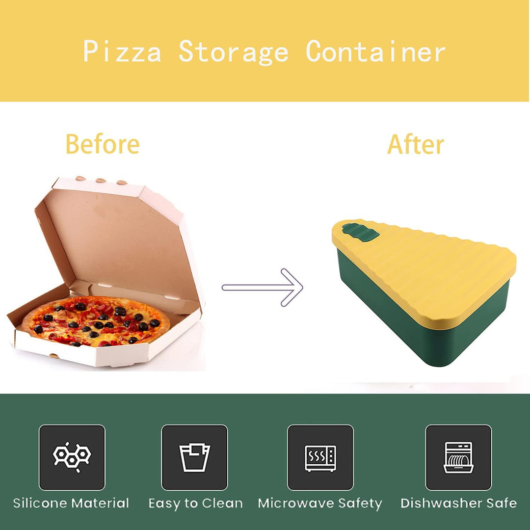 Genanvendelig pizzaopbevaringsbeholder med 2 skuffer – SliceSafe (1+1 GRATIS)