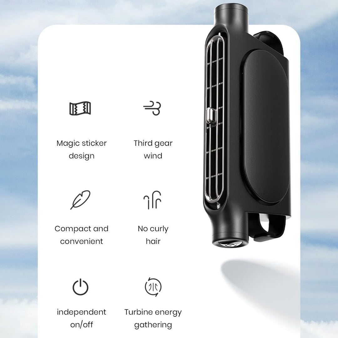 3 hastigheder USB bil køleblæser med hovedstøtte montering – AutoBreeze