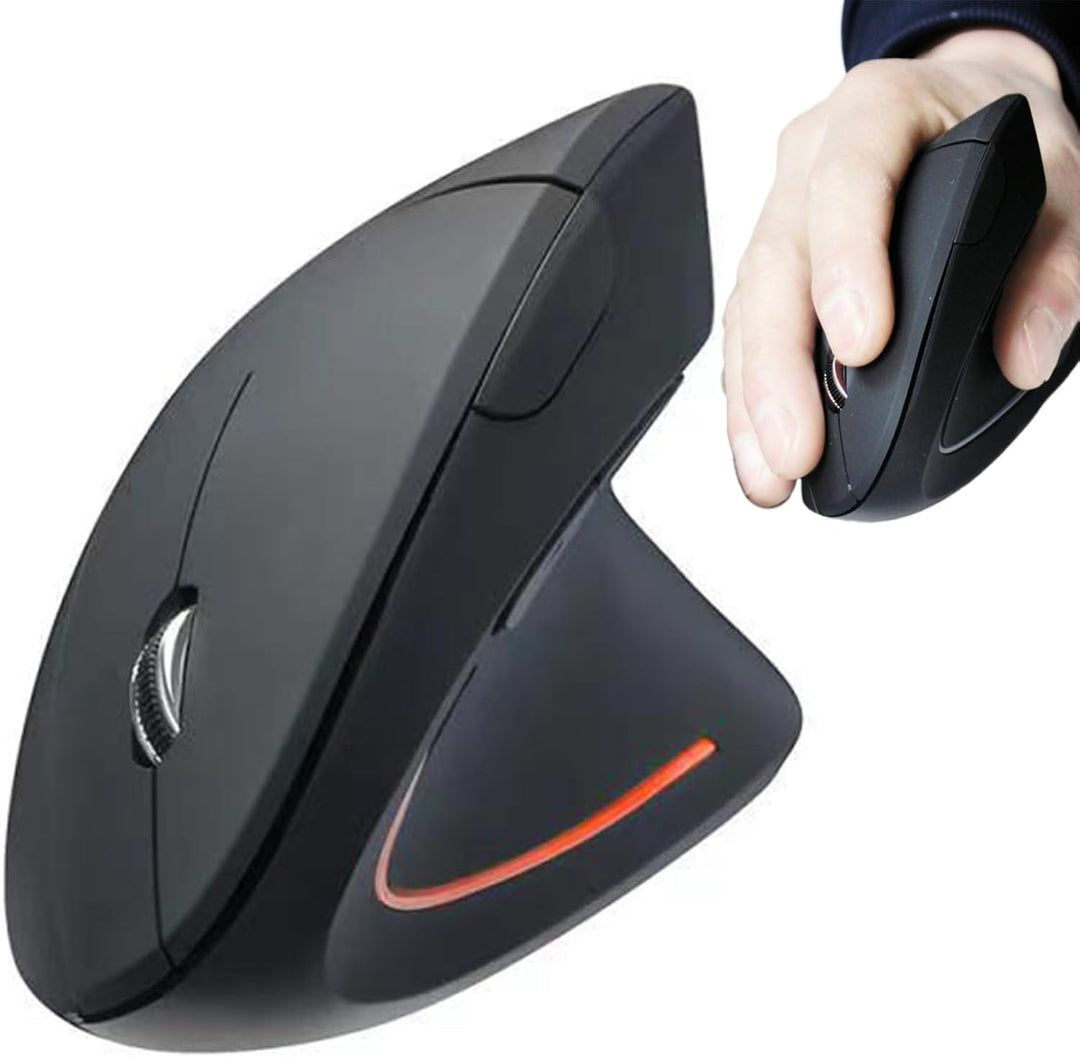 Genopladelig Ergonomisk Vertikal Trådløs Mus – Elvion