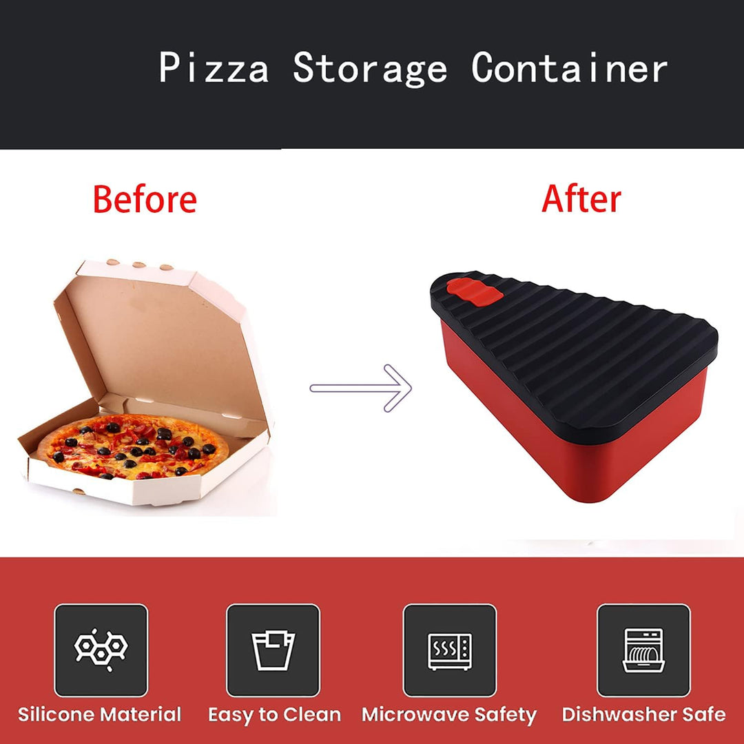 Genanvendelig pizzaopbevaringsbeholder med 2 skuffer – SliceSafe (1+1 GRATIS)
