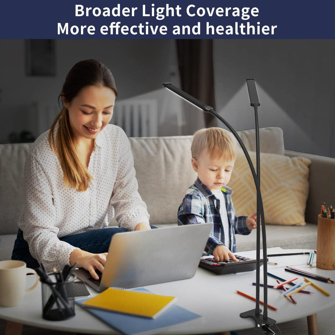 77 LED bordlampe med klemme og 70 cm fleksibel svanehals – Ravien