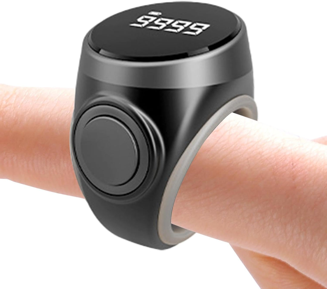 4-cifret genopladelig digital fingertællerring – Calmero