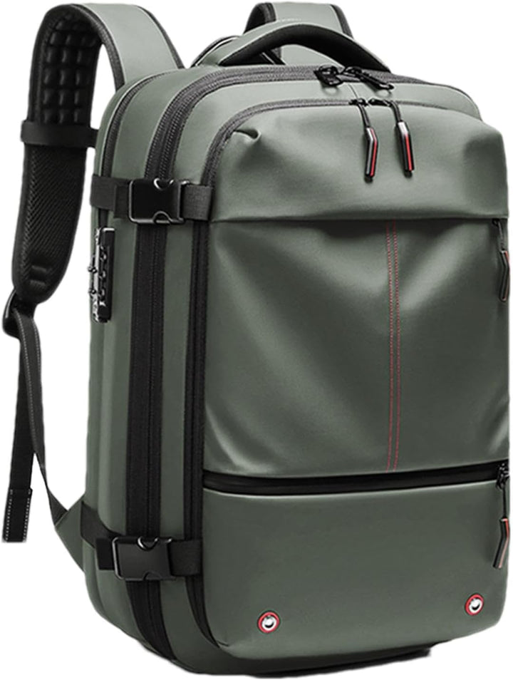 Air Vacuum Backpack – Udvidelig 60L Vandtæt Rejsemul med Laptop Compartment – Trivora