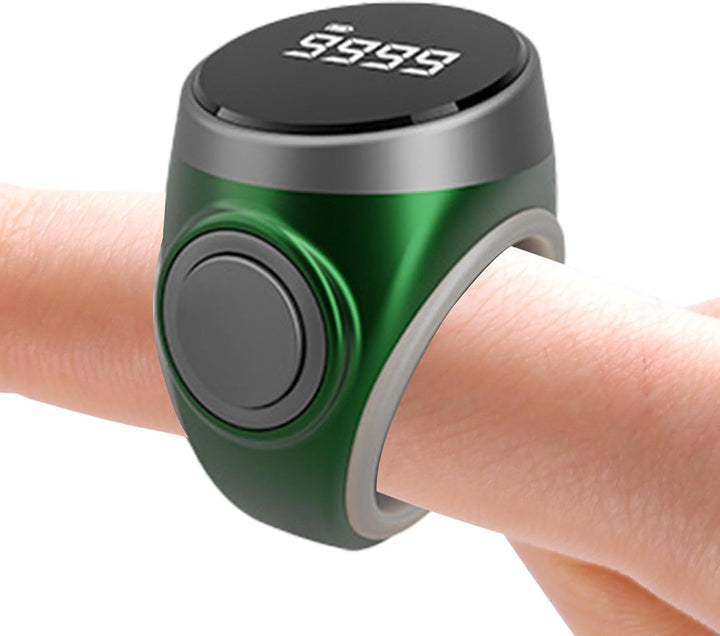 4-cifret genopladelig digital fingertællerring – Calmero
