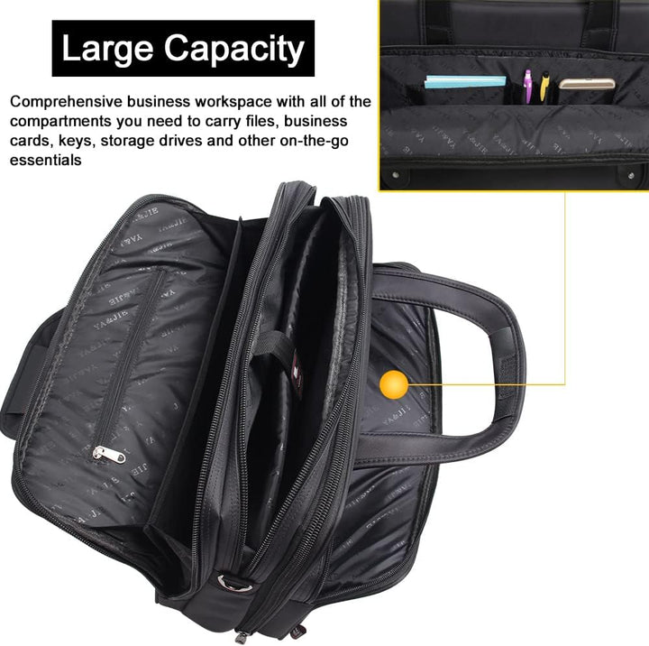 Canvas laptop- og business-tote-taske til herrer