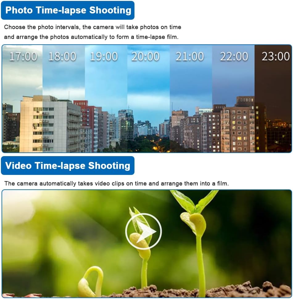Udendørs 4K time-lapse kamera med 6 måneders batteri – Veyano