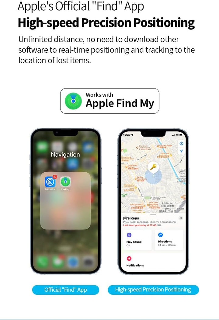 Smart Anti-Lost Locator Nøglekæde – Realtids Sporing