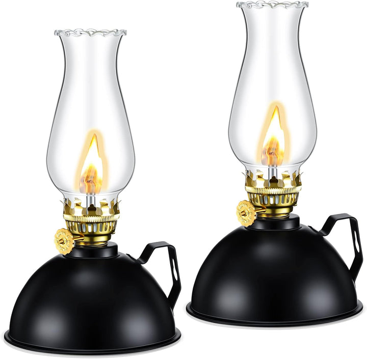 Vintage-stil Glas & Metal Oplamper Sæt af 2 – Ardin