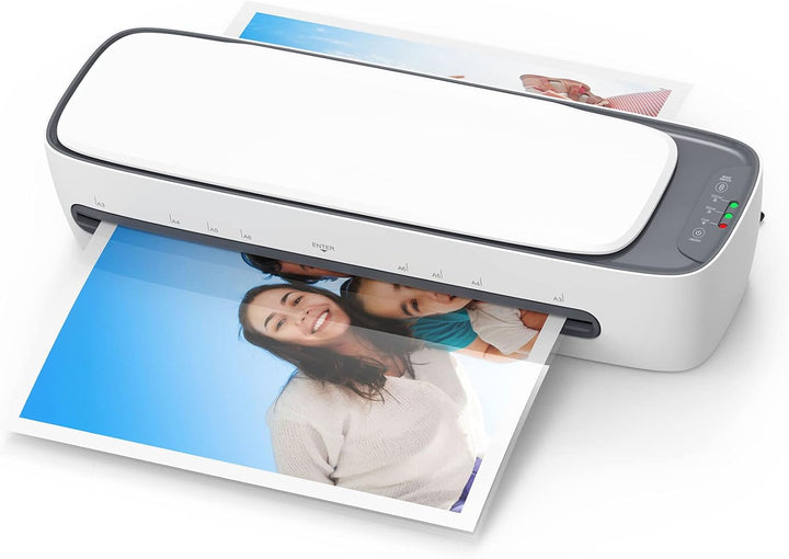 A3 bordmodel laminator-sæt med varme- og kuldeindstillinger og 6-i-1 funktioner – Lexaro