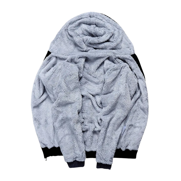 Herre hoodie foret med Sherpa-fleece – Niels