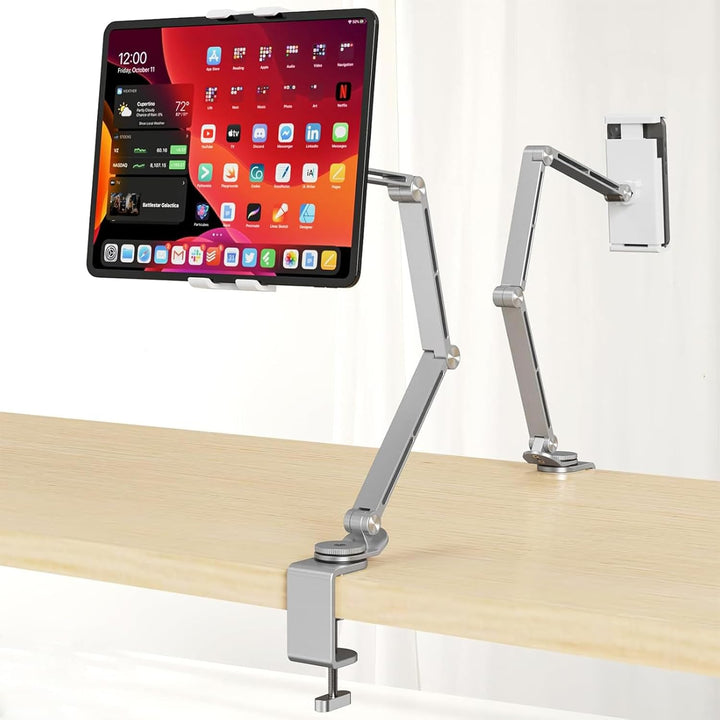 Justerbar aluminium tabletbordstativ med 360° rotation – Movaro