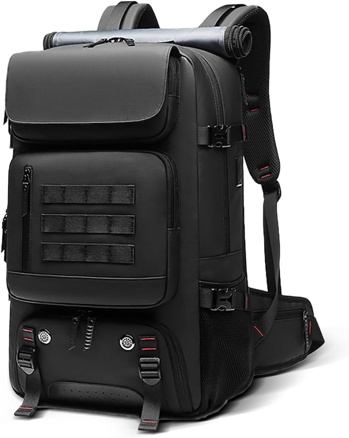 50L vandtæt rejserygsæk med skofag og USB-port