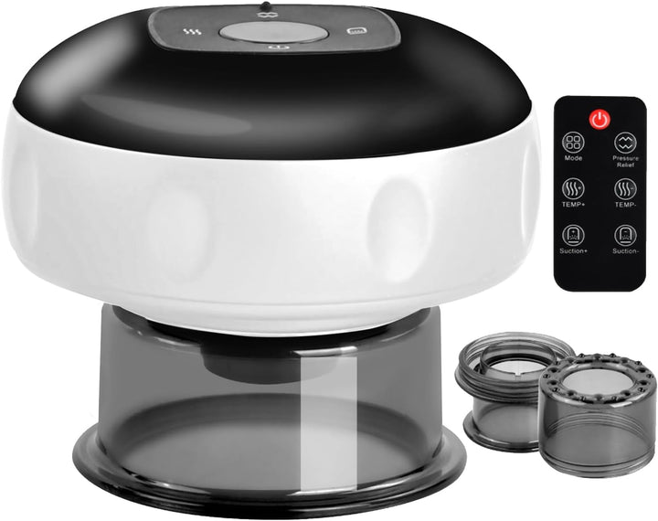 Smart infrarød cupping-massager med 12 terapiniveauer og fjernbetjening – Auryon