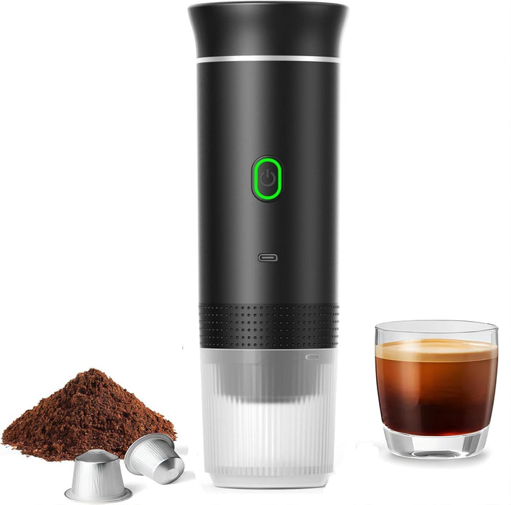 Bærbar 3-i-1 Espresso-kaffemaskine med genopladeligt batteri – Raverno
