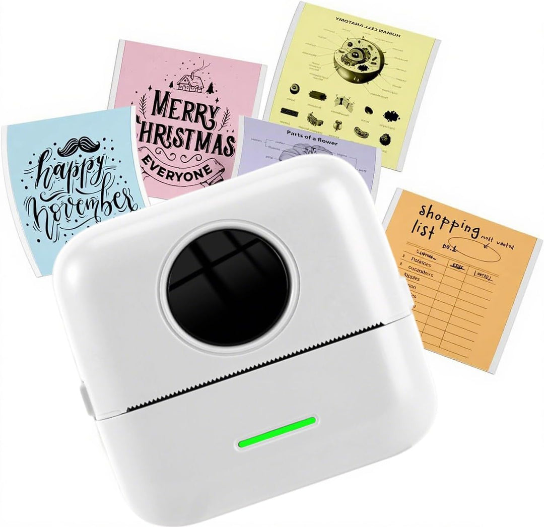 Bærbar Bluetooth Etiketteprinter – Ink-Fri Termisk Udskrivning