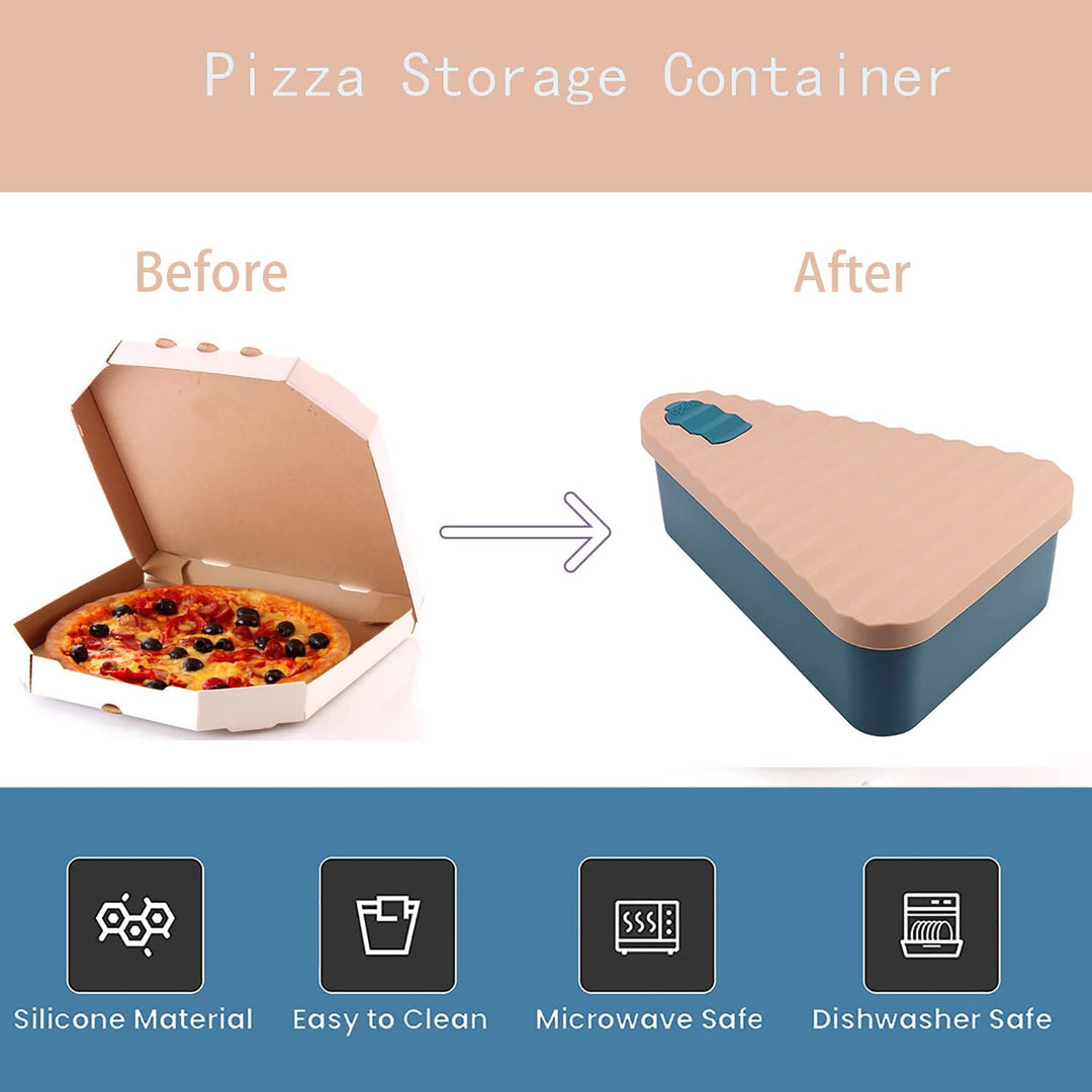 Genanvendelig pizzaopbevaringsbeholder med 2 skuffer – SliceSafe (1+1 GRATIS)