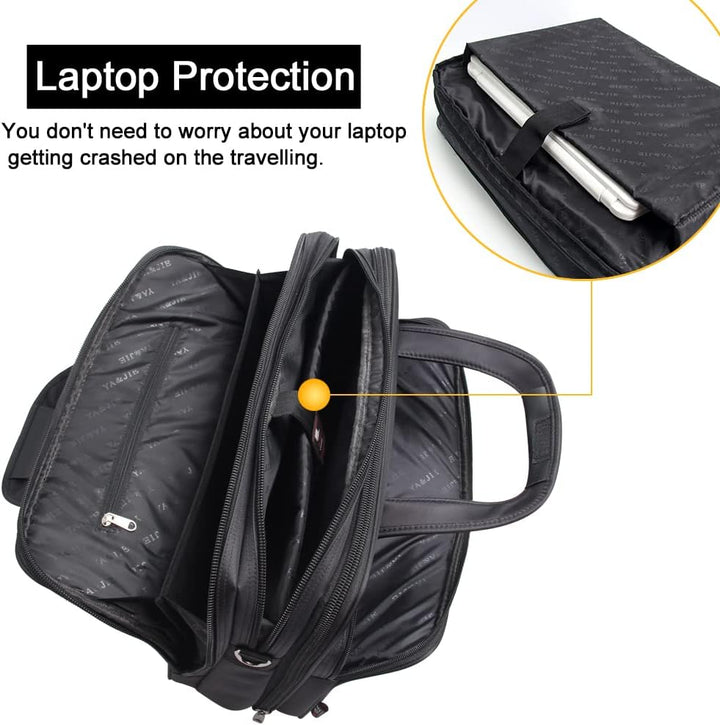 Canvas laptop- og business-tote-taske til herrer
