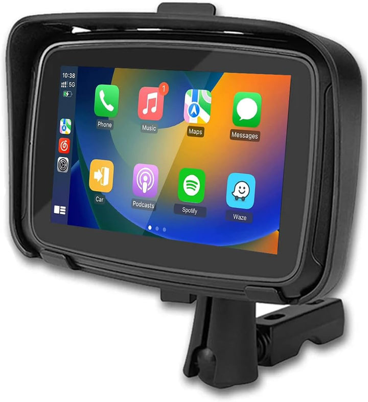 Bærbar motorcykelmonitor med 5" (12,7 cm) IPS-skærm – RideMate