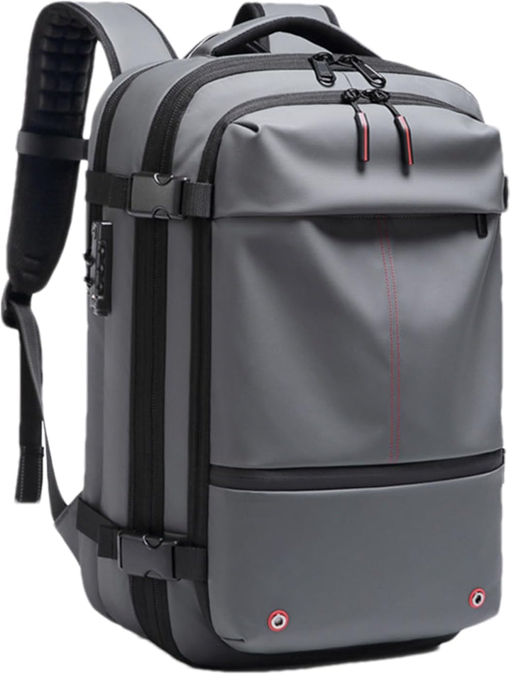 Air Vacuum Backpack – Udvidelig 60L Vandtæt Rejsemul med Laptop Compartment – Trivora