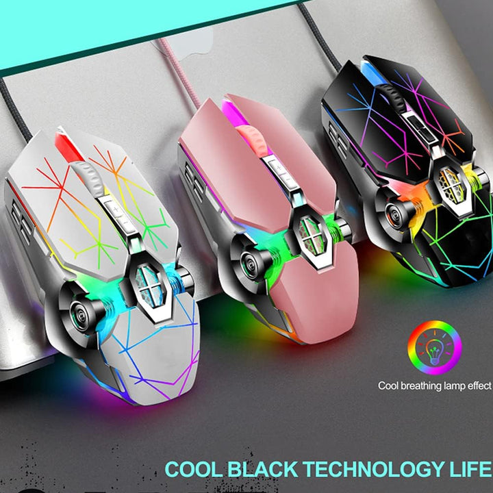 87-tastet mekanisk gaming tastatur RGB baggrundsbelyst blå kontakt