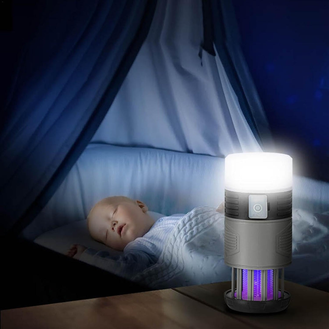 Solcelledrevet fluefangerlys med UV-lampe – Zynora