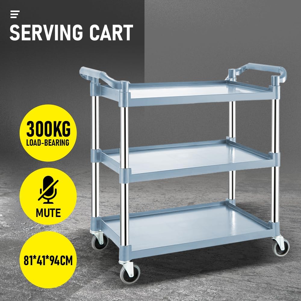 3-lags rullende servicevogn med låsbare hjul – ServePro