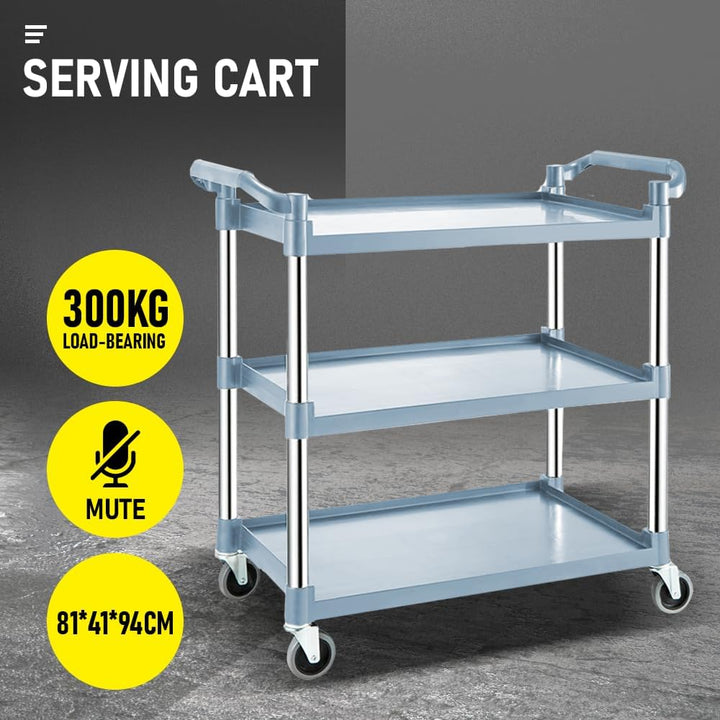3-lags rullende servicevogn med låsbare hjul – ServePro