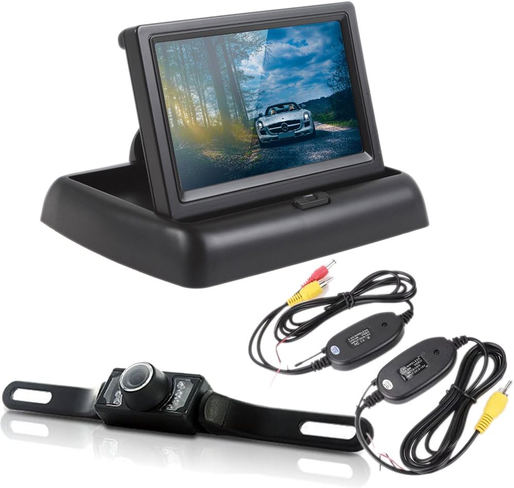 Trådløs bilbagkamera med 4,3" (10,9 cm) LCD-monitor – ParkSafe