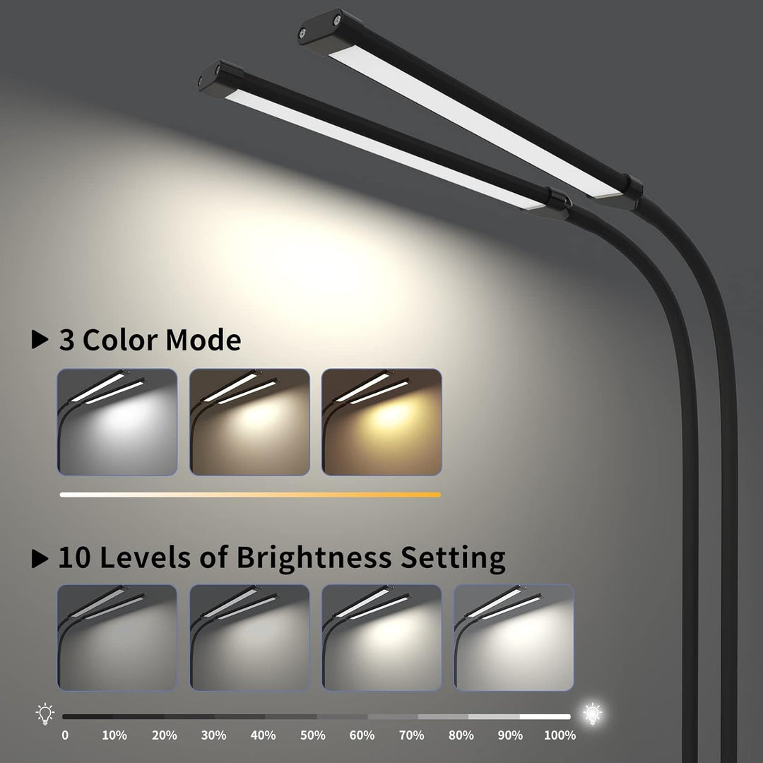 77 LED bordlampe med klemme og 70 cm fleksibel svanehals – Ravien